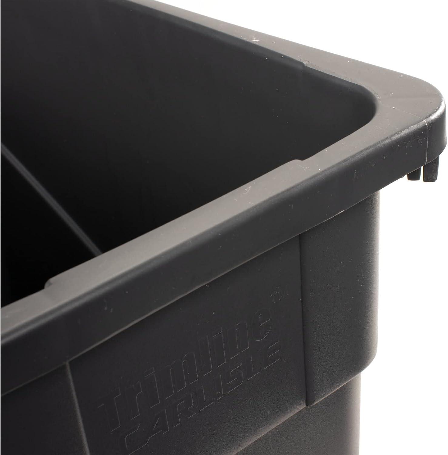 Carlisle 34201523 TrimLine Rectangle Waste Container Trash Can Only, 15 Gallon, Gray