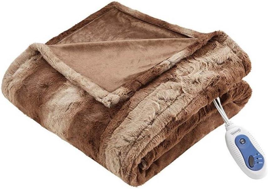 Beautyrest Beautyrest Zuri Oversized Heated Faux Fur Throw
