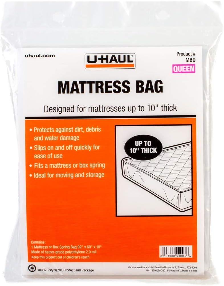 Queen Size Clear Polyethylene Mattress Bag for Moving and Storage