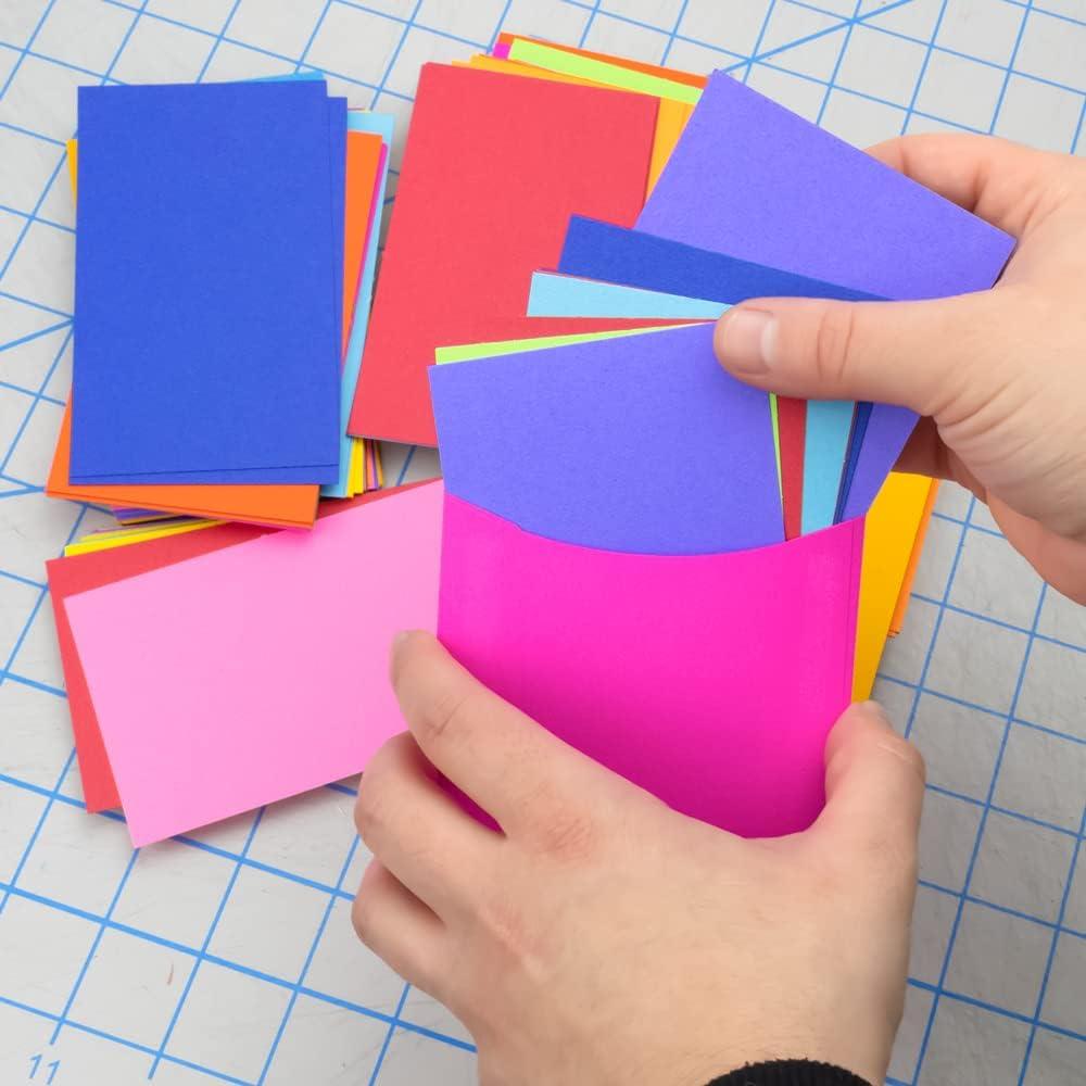 Hygloss Nonadhesive Library Pockets 5" Height x 3.5" Width x 7" Length - Rectangular - Assorted - Manila - 30 / Pack