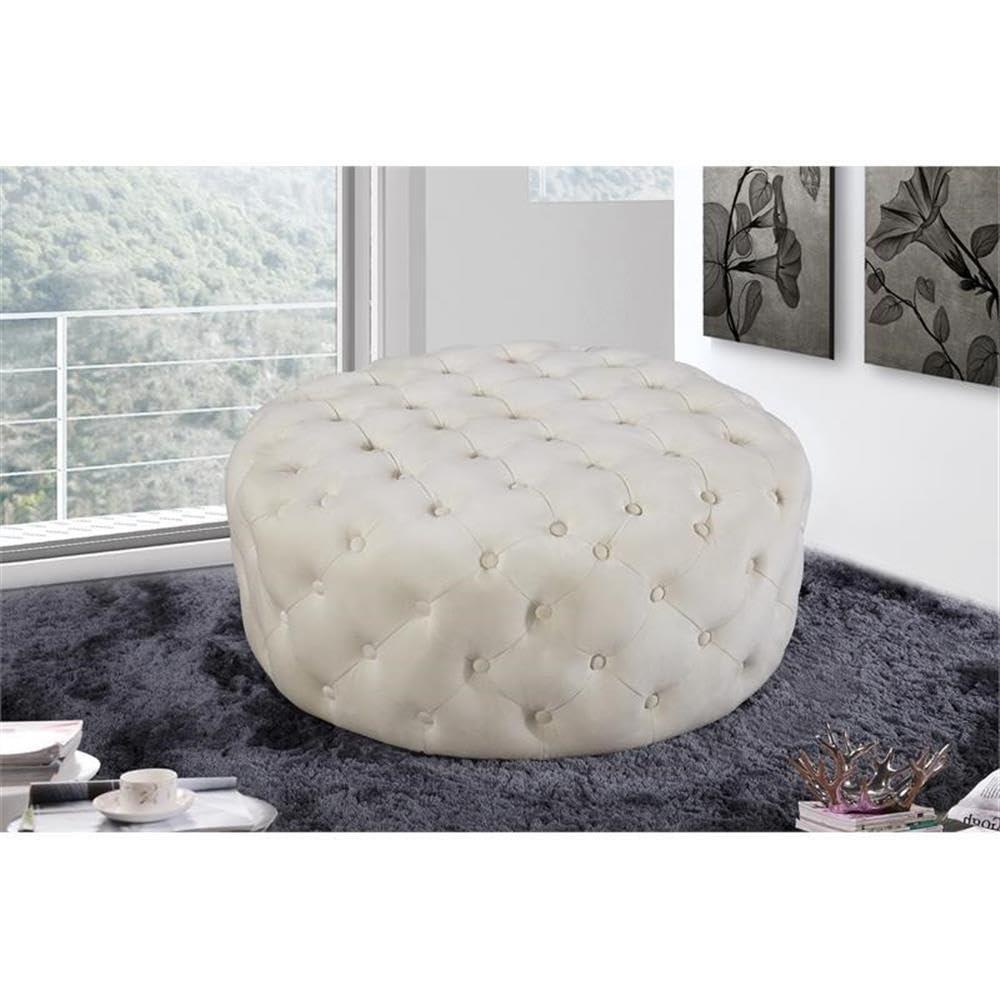 Plattsburgh Velvet Ottoman