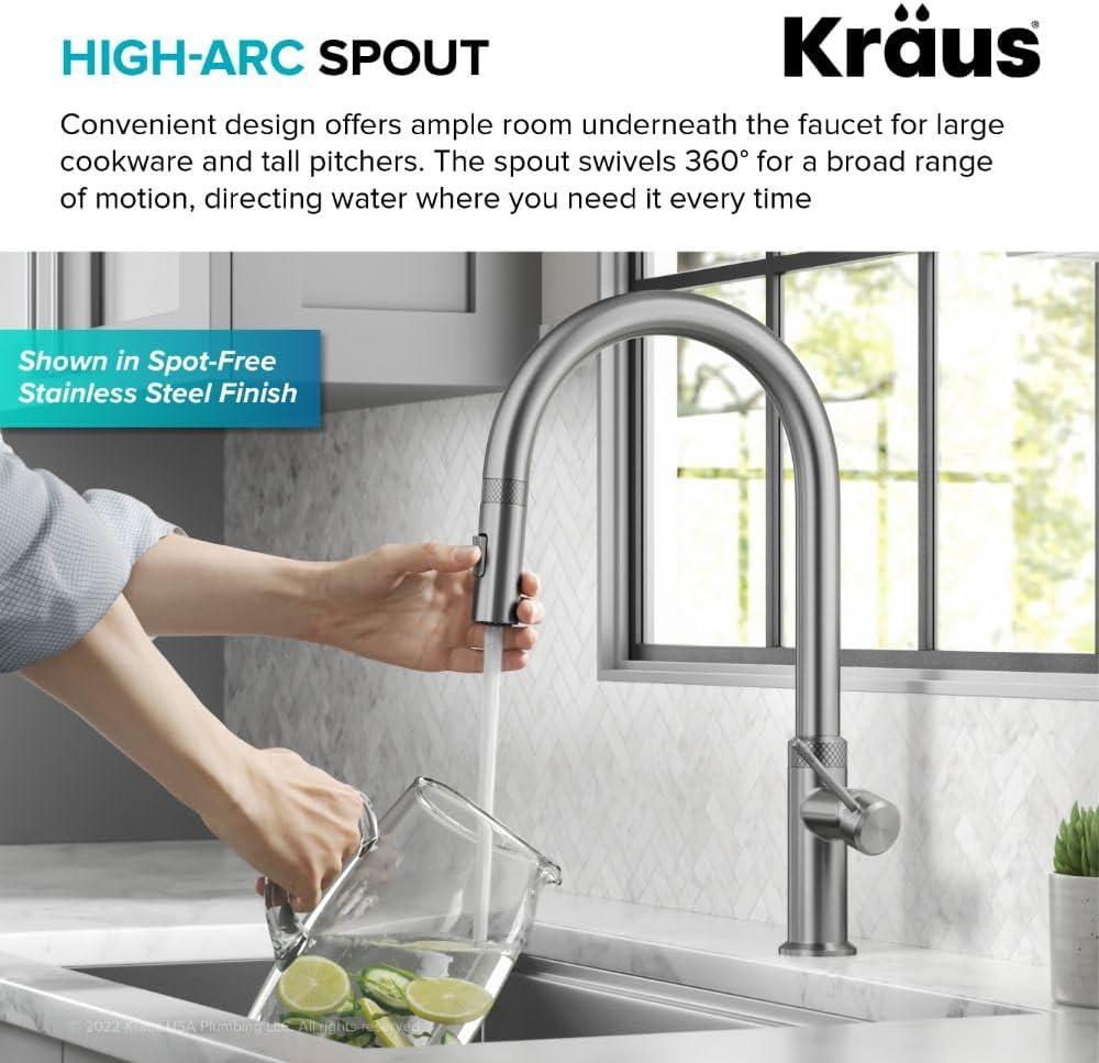 Kraus Oletto Single Handle High-arc Kitchen Faucet