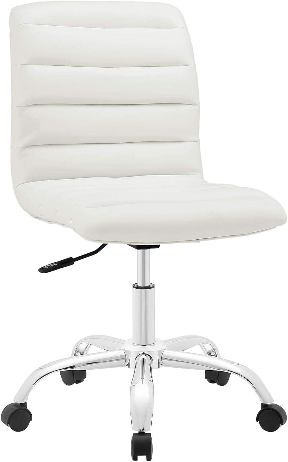 Modway Ripple Armless Mid Back Vinyl Office Chair