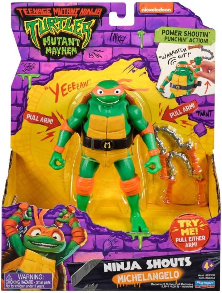 Teenage Mutant Ninja Turtles: Mutant Mayhem Ninja Shouts Michelangelo Action Figure