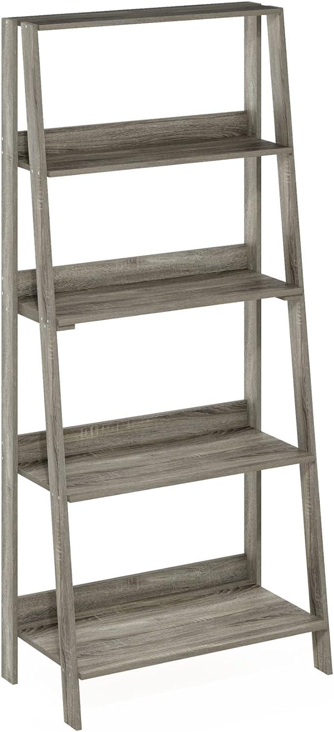 Contemporary French Oak 5-Tier Ladder Display Shelf