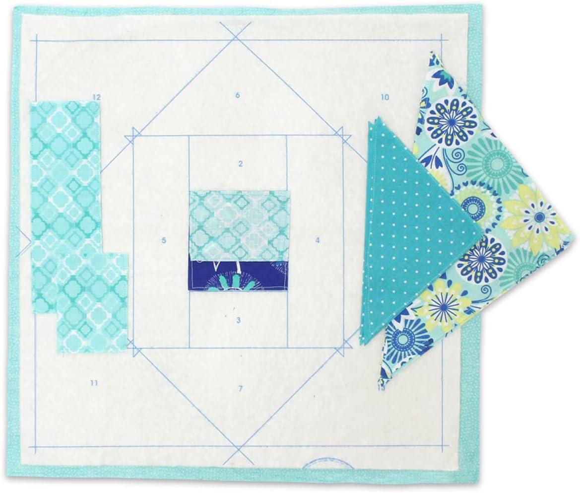 Mix & Match Multi-Color Batting Quilt Kit with 12 Blocks