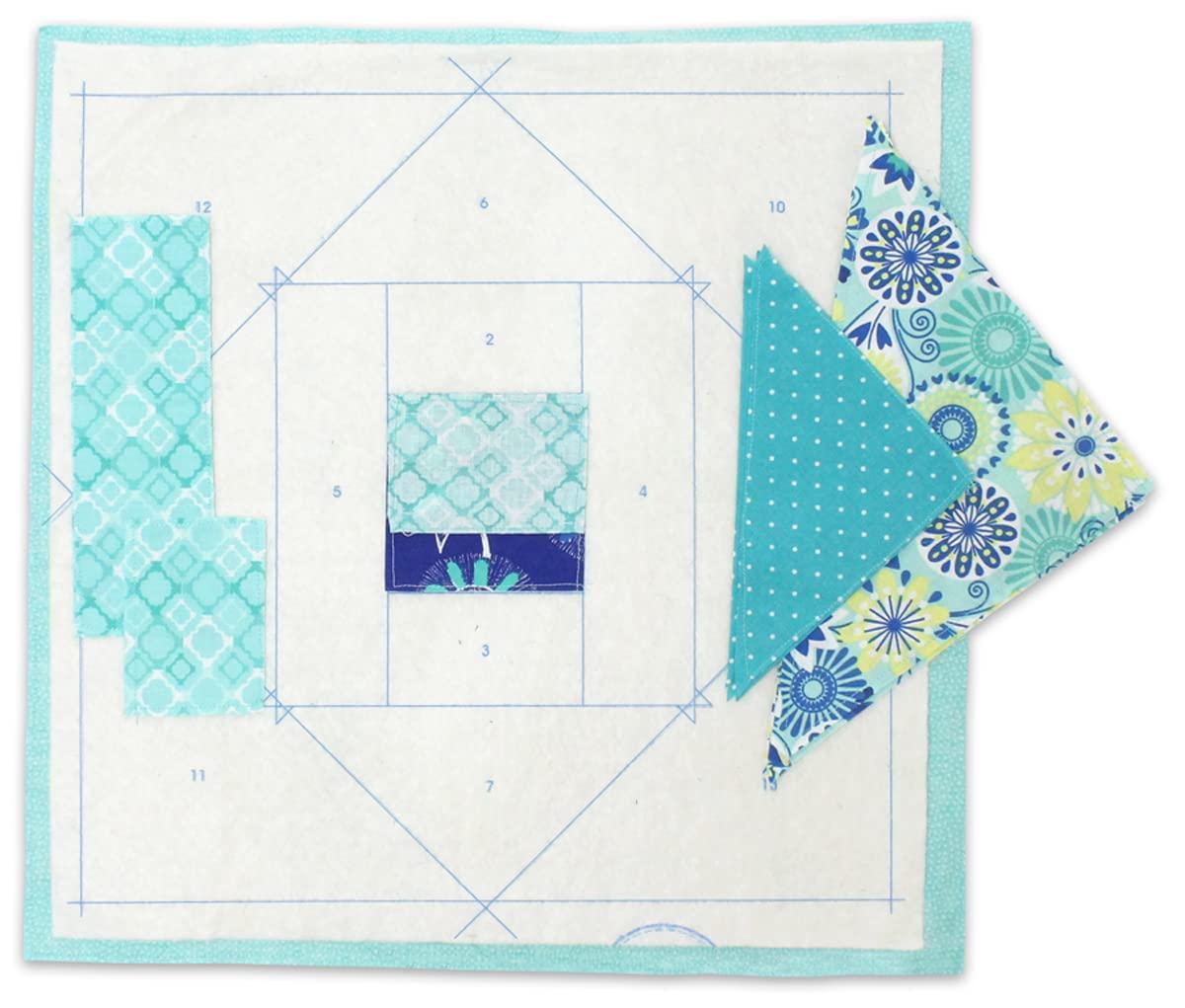 Mix & Match Multi-Color Batting Quilt Kit with 12 Blocks