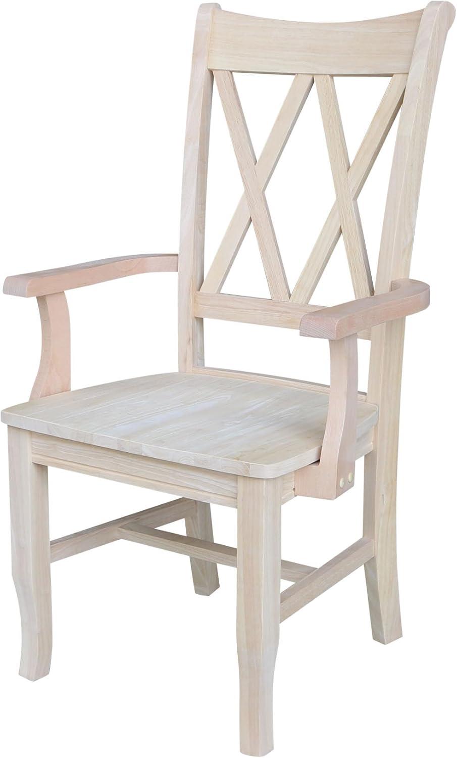 International Concepts Double X-Back Chair with Arms