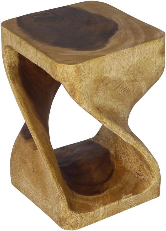 Haussmann® Original Wood Twist Stool 12 X 12 X 18 In High Oak Oil