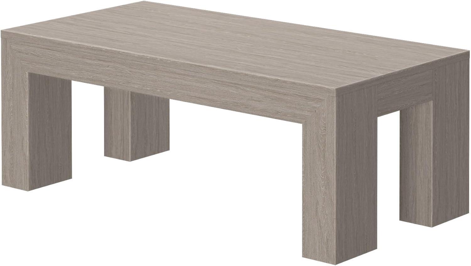 Plank+Beam Modern Rectangular Coffee Table, 40" Coffee Table for Living Room