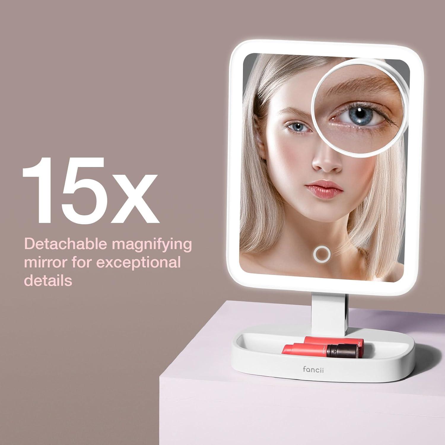 Modern Lighted Magnifying Makeup Mirror