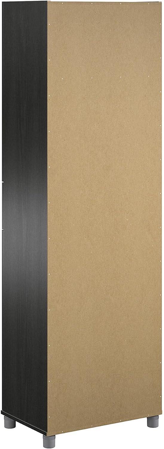Camberly 4 Door/1 Drawer Storage Cabinet, Graphite Gray