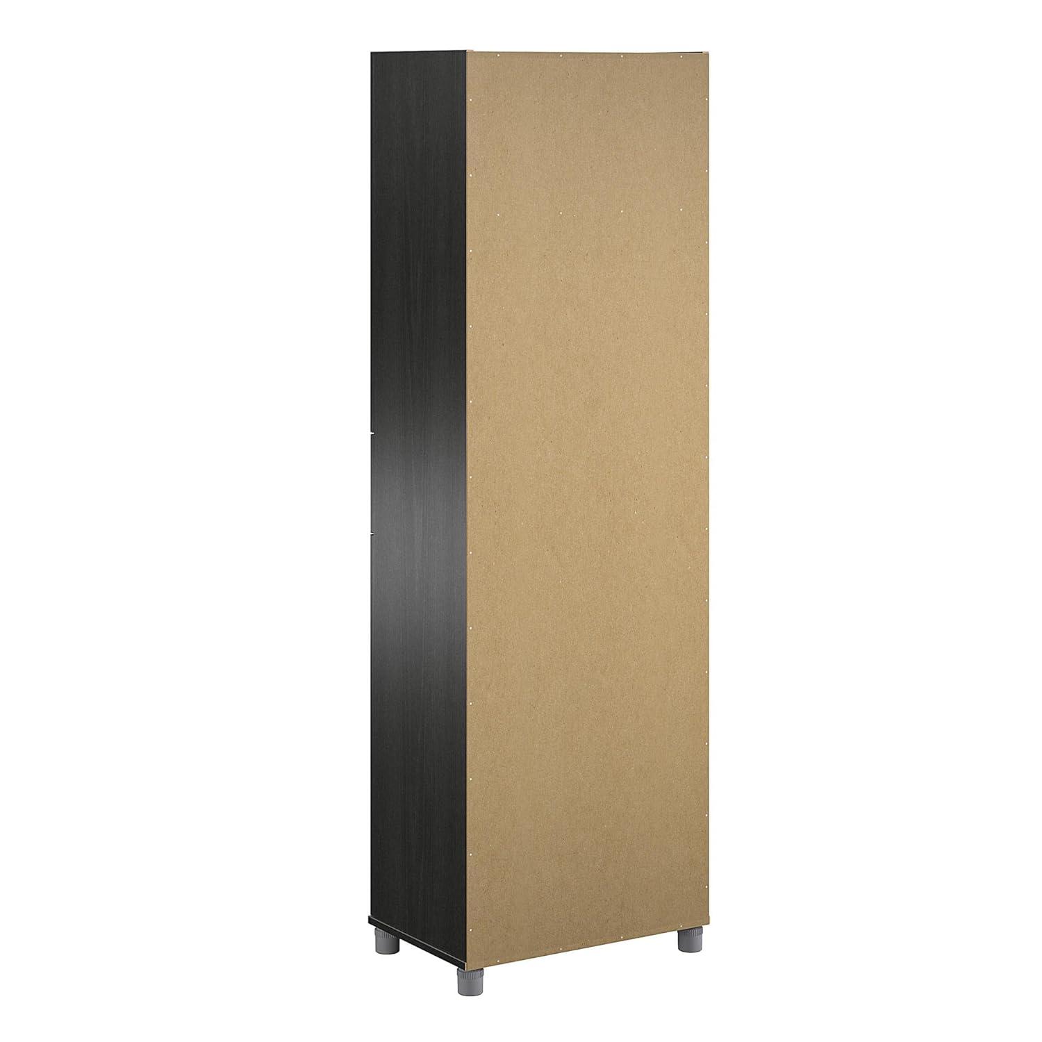 Camberly 4 Door/1 Drawer Storage Cabinet, Graphite Gray