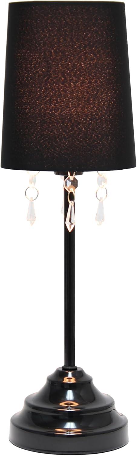 Simple Designs Lámpara de Mesa y Cuentas Acrílicas Colgantes