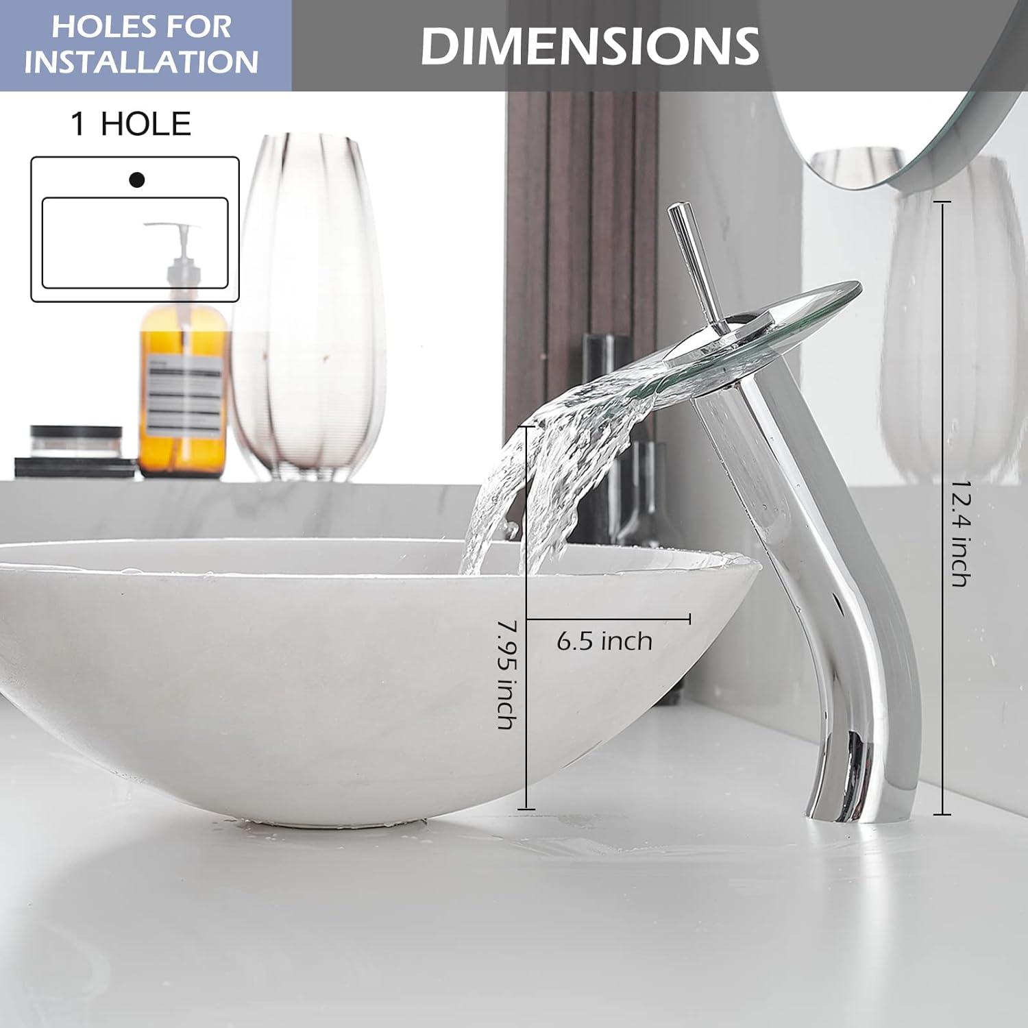 Waterfall Vessel Bathroom Faucet