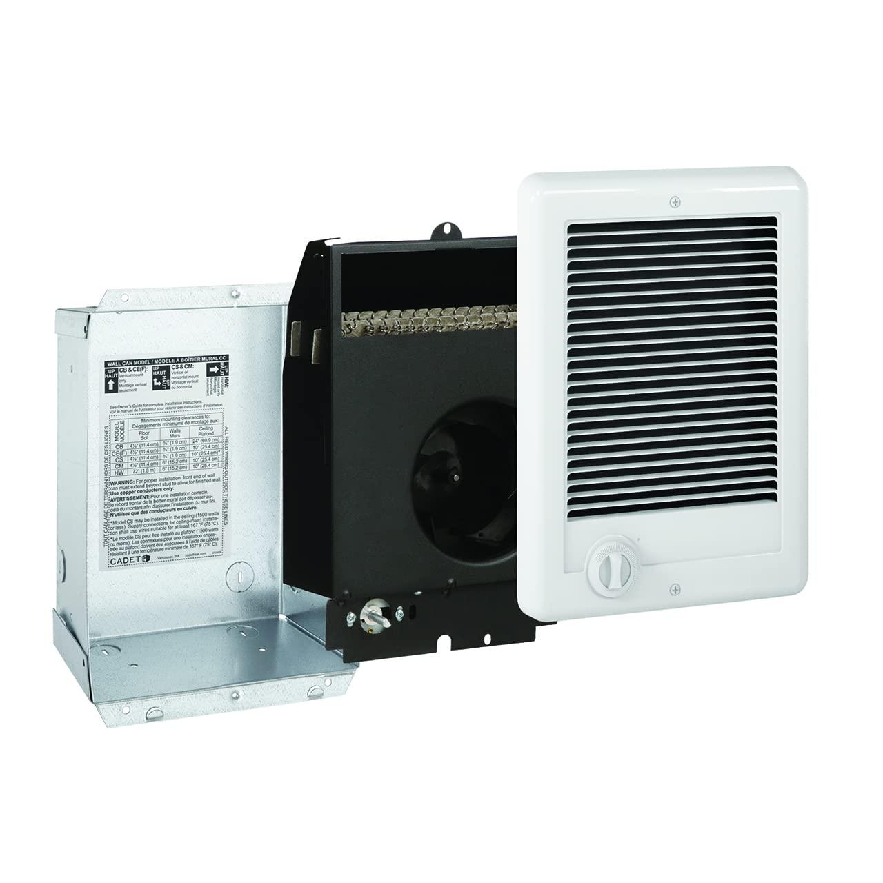 Cadet Com-Pak Plus Series Electric Wall Mounted Space Heater with Adjustable Thermostat