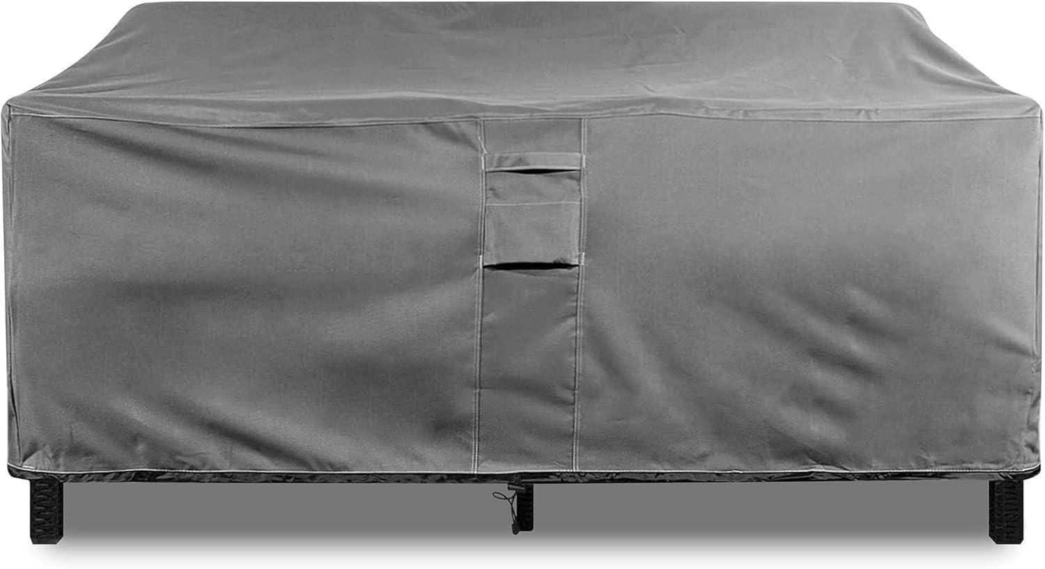 Love Seat Outdoor Furniture Weatherproof Cover - 48" x 32.5" x 31" - Gray