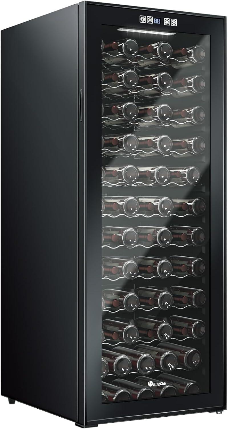 Ivation 18 Bottle Wine Cooler Fridge, Compressor Refrigerator W/Lock