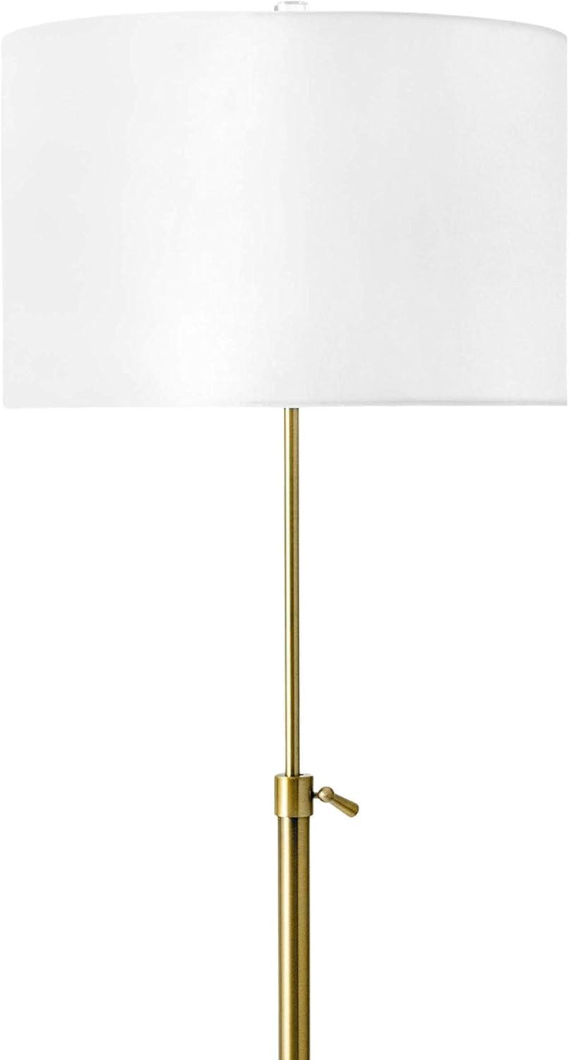 nuLOOM Dexter 60" Metal Floor Lamp Lighting - Brass 60" H x 16" W x 16" D