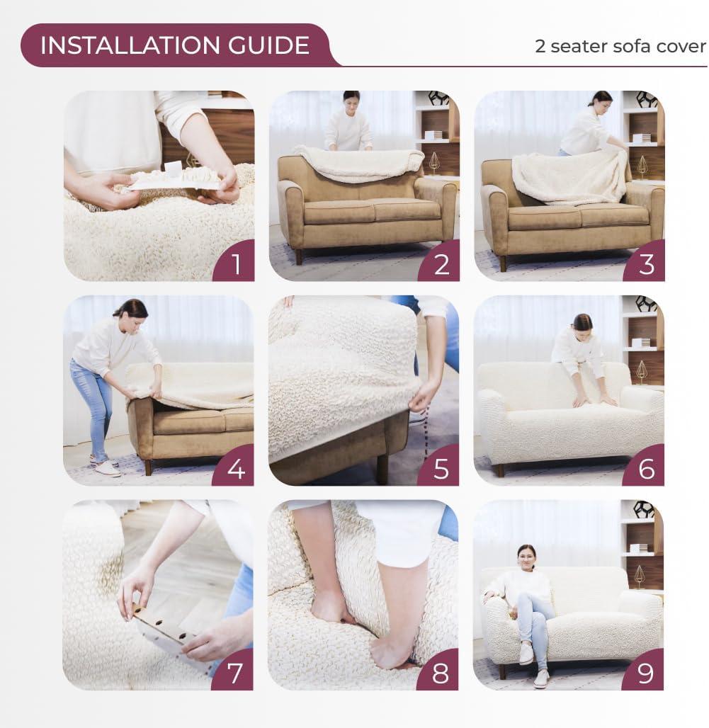 Stretchy Slipover for Sofa – Easy to Clean & Durable - Microfibra Collection