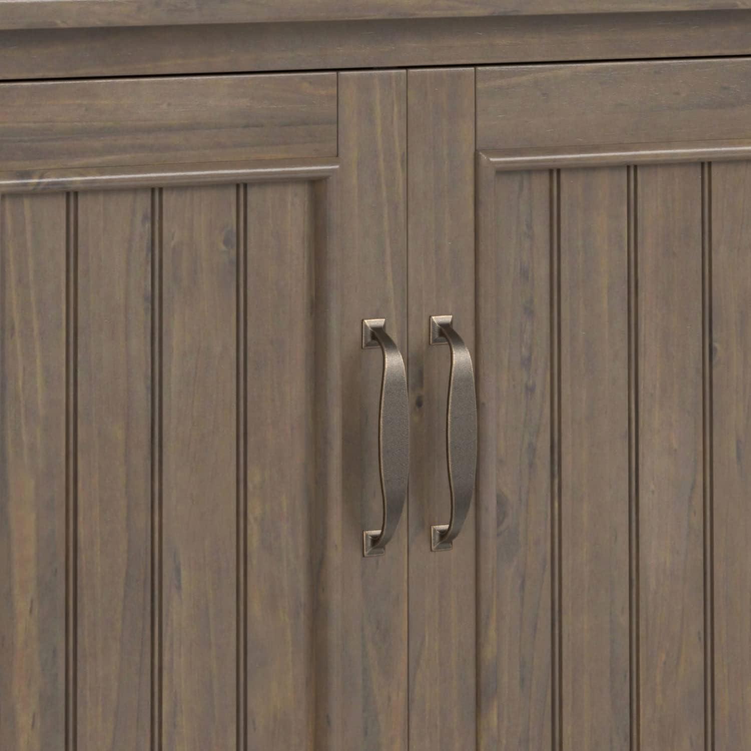 Lev Solid Wood Accent Cabinet