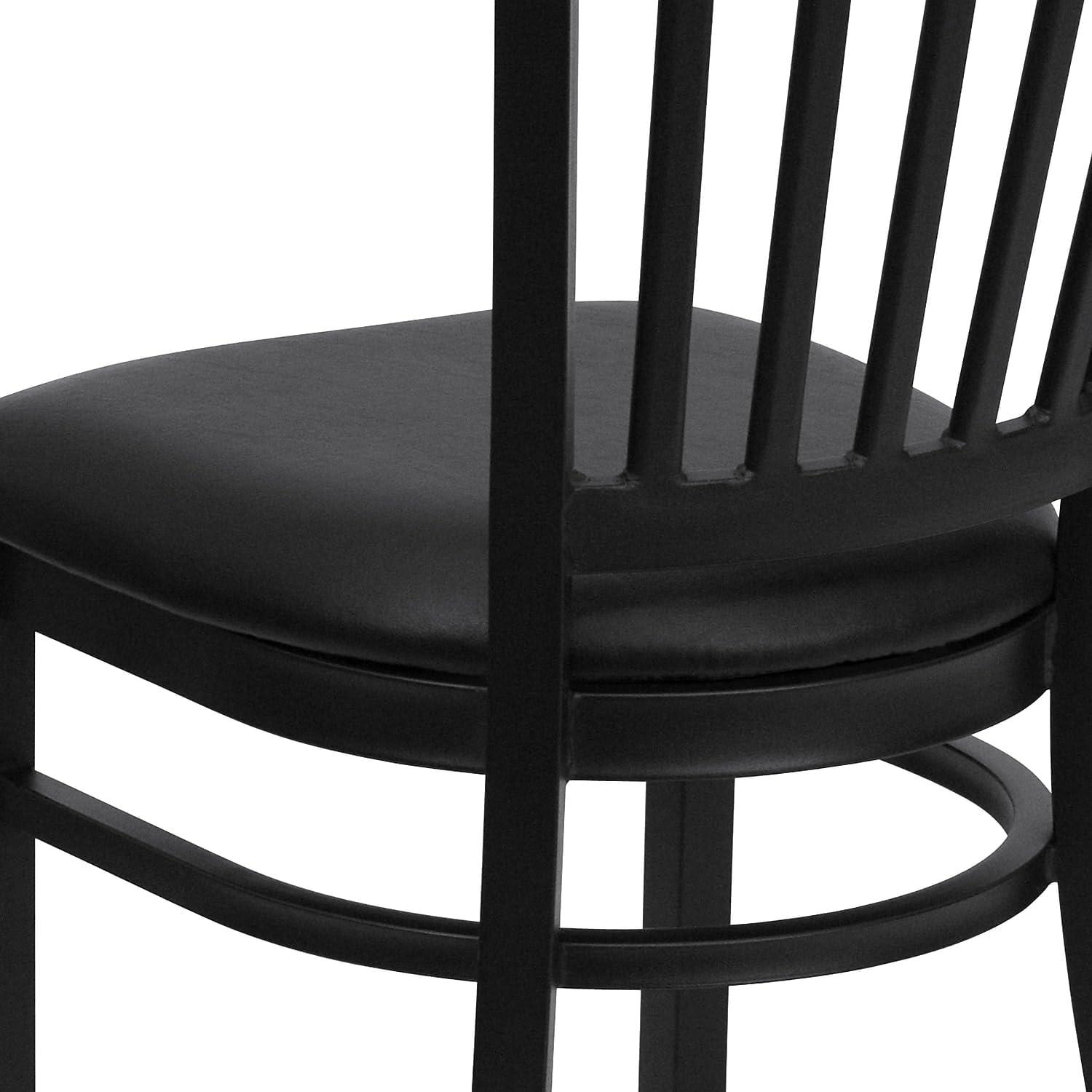 Hercules Prompton Modern Vertical Back Metal Restaurant Chairs by Flash Furniture (Set of 2)