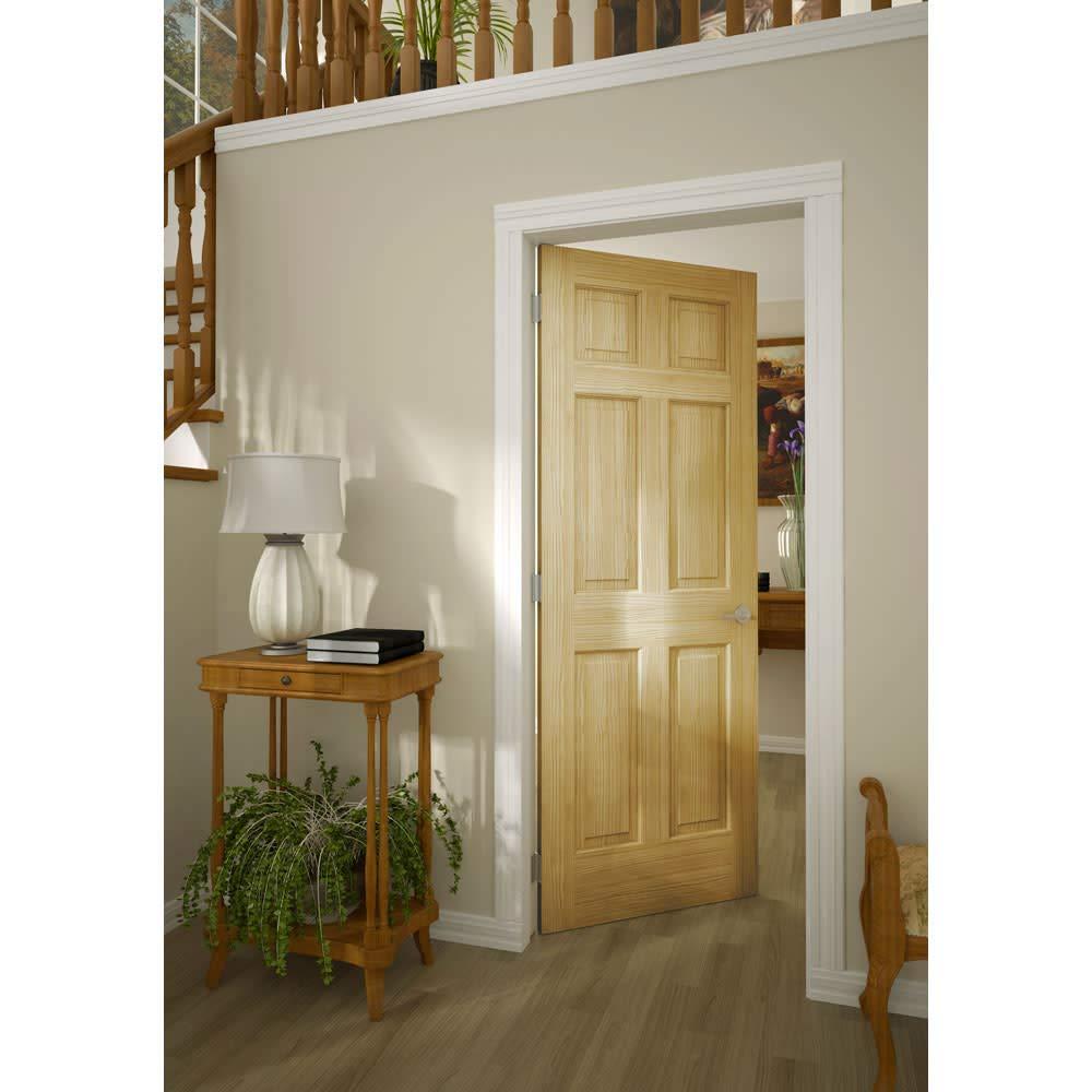 Frameport Solid + Manufactured Wood Paneled Unfinished Slab Door