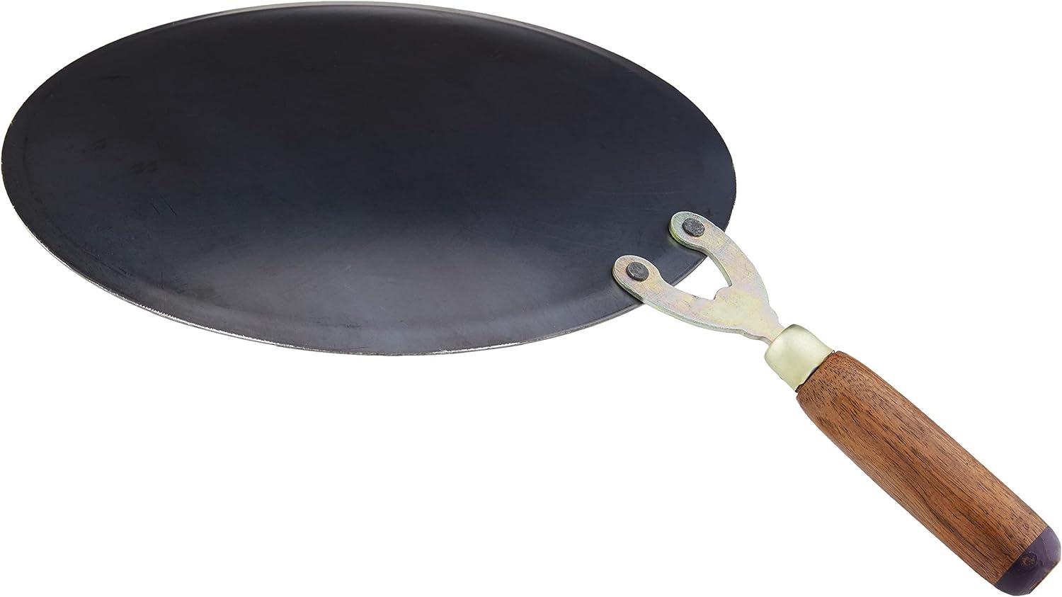 Noor 12-Inch Concave Iron Tawa Griddle