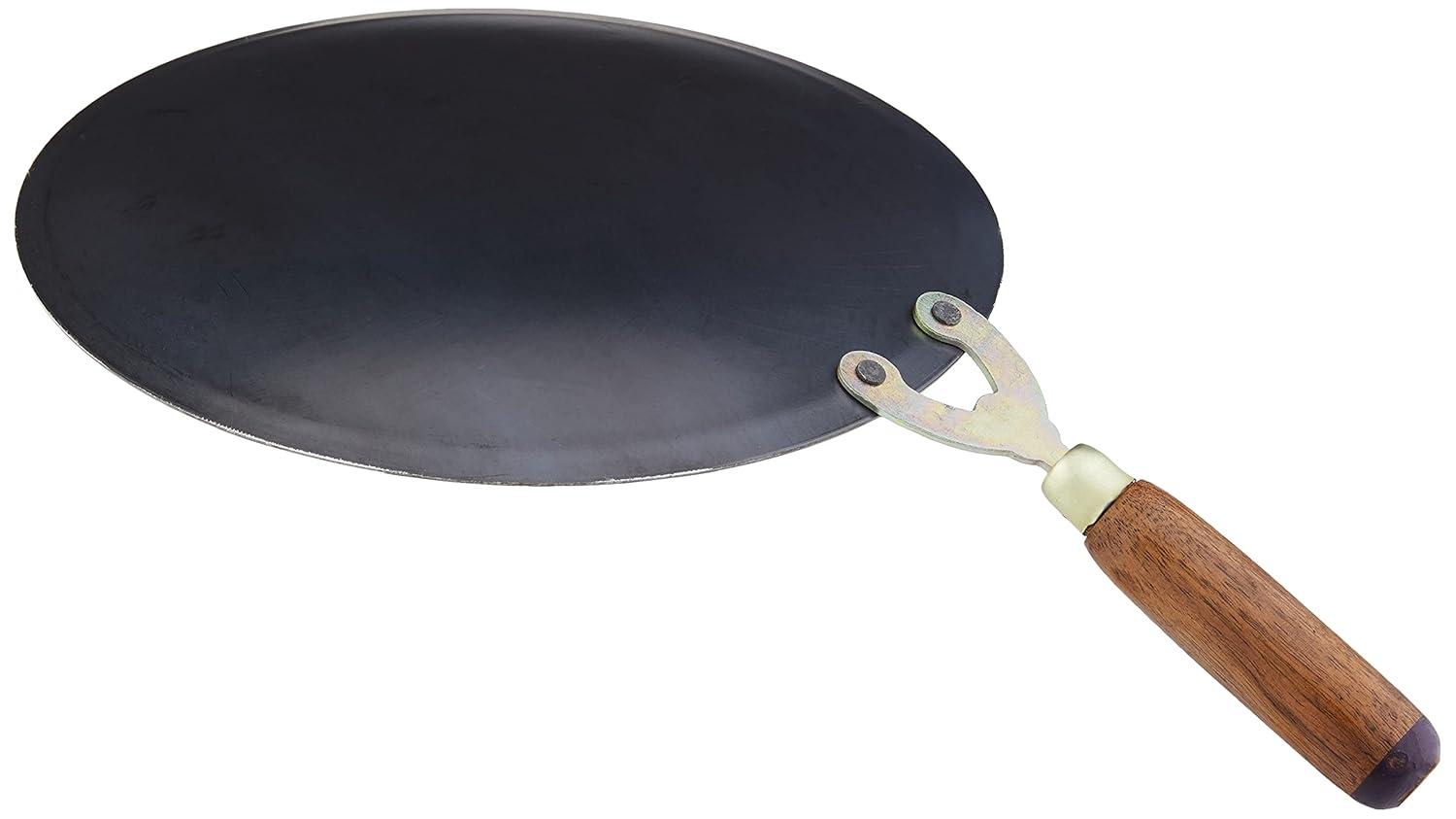 Noor 12-Inch Concave Iron Tawa Griddle