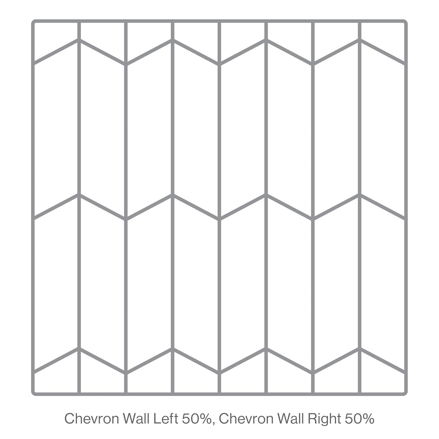Bedrosians Sorrento Gloss Ceramic Tile 2.5" x 10", Right-Side, Fiore (18-Pack, 3.26 SF)