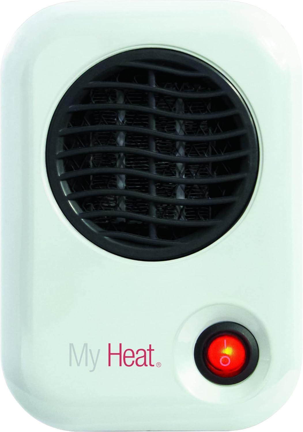 Lasko 6" 200W MyHeat Personal Tabletop Space Heater with Simple Controls, White, 101, New