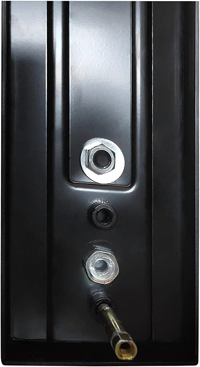 TMC Iron Black Front Double Door Handleset(Keyed&Dummy Set, Matte Black)