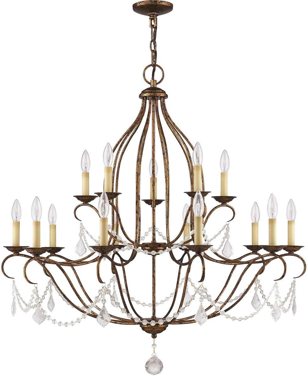 Livex Lighting - Chesterfield - 15 Light Chandelier in French Country Style - 38