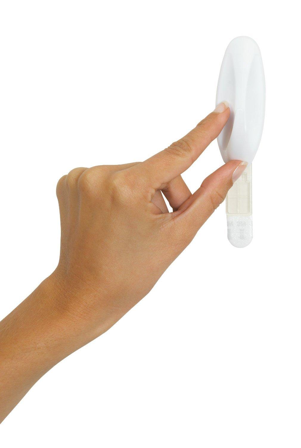 Command Designer Water Resistant Hooks, White, Large, 1 Wall Hook