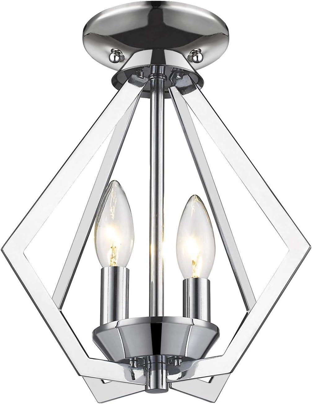 Livex Lighting Prism 2 - Light Chandelier in  Antique Brass