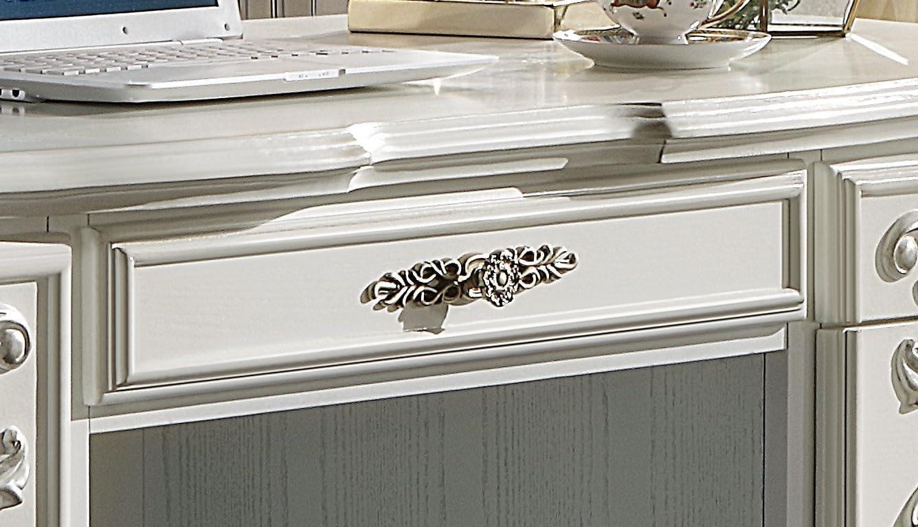 Acme Dresden EXECUTIVE WRITING DESK Bone White Finish