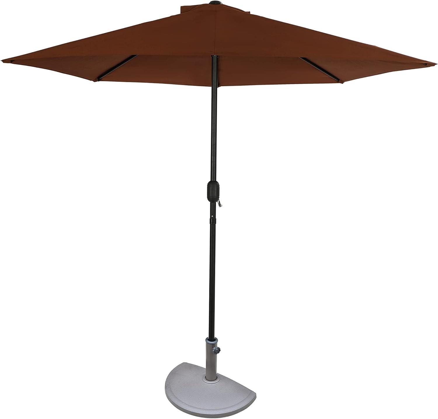 Island Umbrella Lanai 9-ft Half Umbrella in Polyester