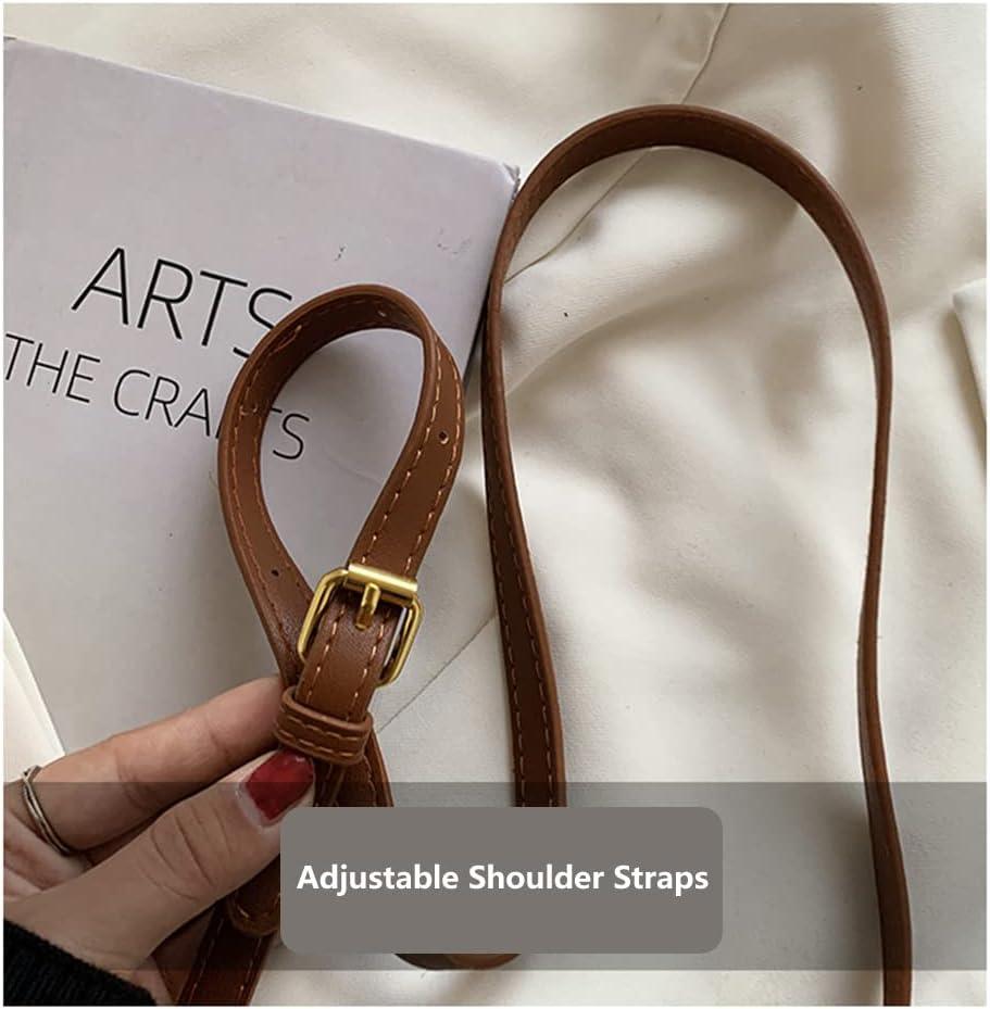 Women Shoulder Bags Crossbody Bag PU Leather Hobo Handbags Clutch Purse with Metal Clasp Closure