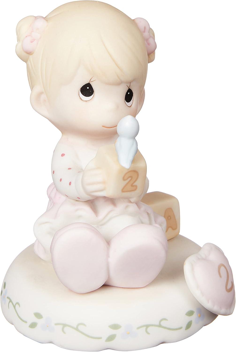 Precious Moments Growing In Grace Age 2 Blonde Girl Figurine, Count 1