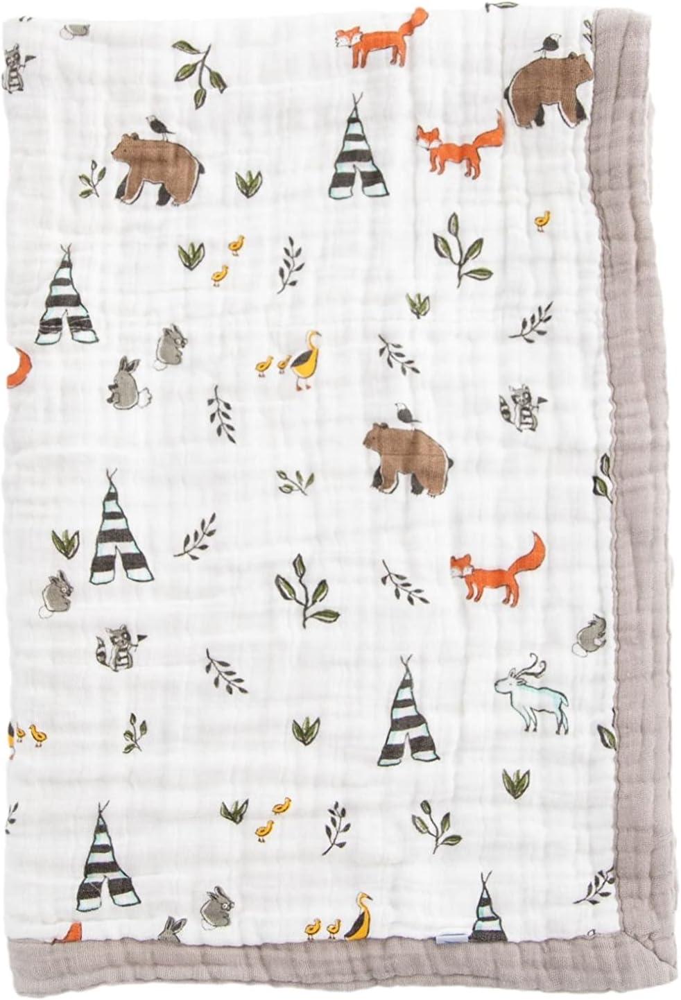 Little Unicorn Cotton Muslin Baby Receiving Quilt