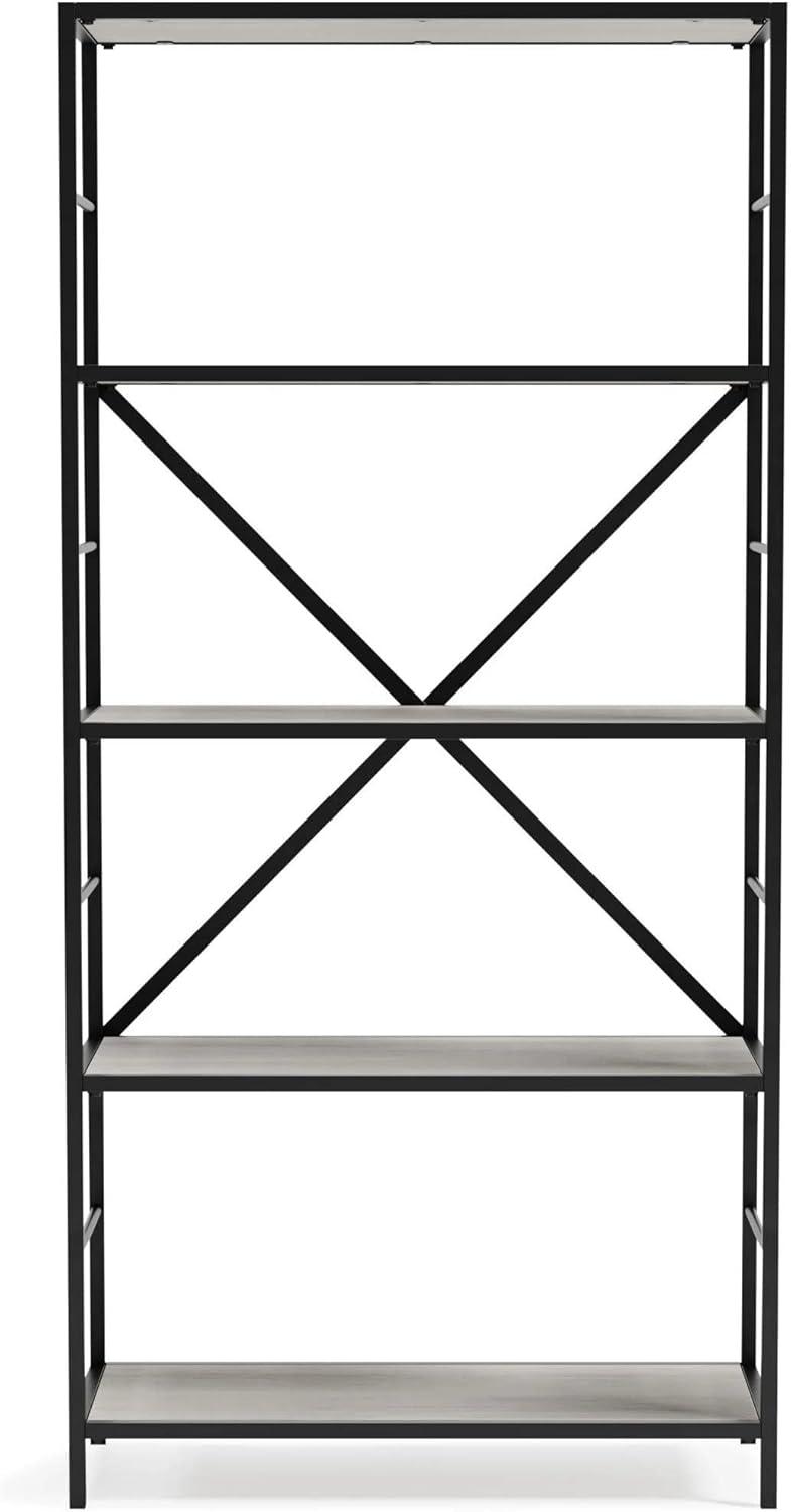Signature Design by Ashley Casual Bayflynn Bookcase  White/Black