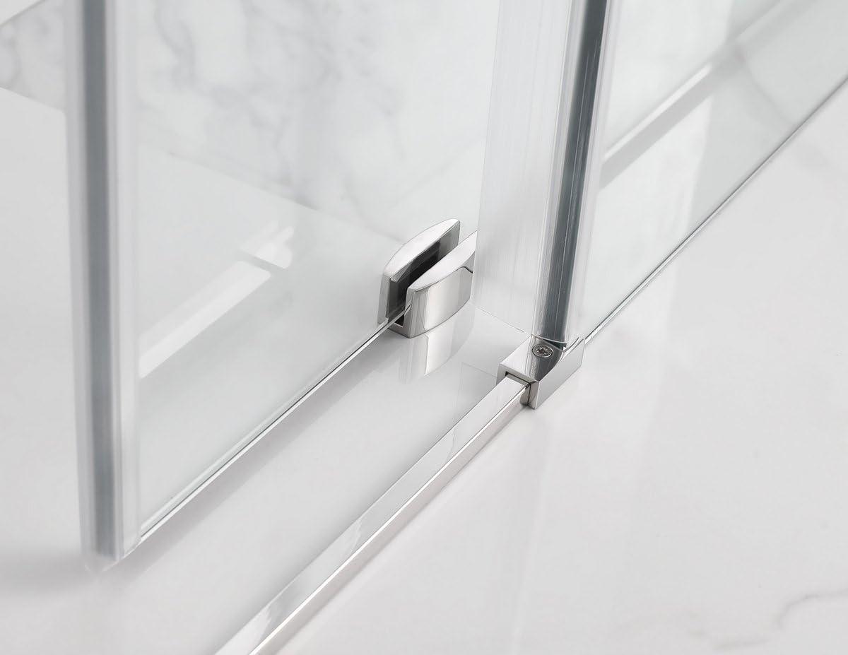 Coraline 75" H Single Sliding Frameless Shower Door