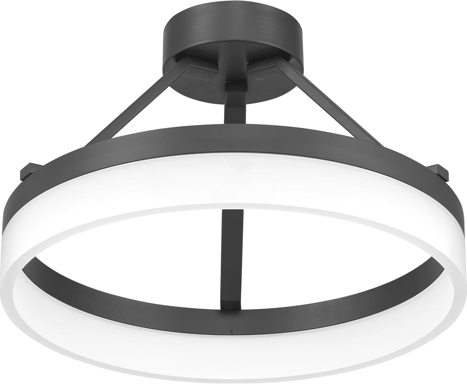 Danica Single Light Acrylic LED Semi Flush Mount