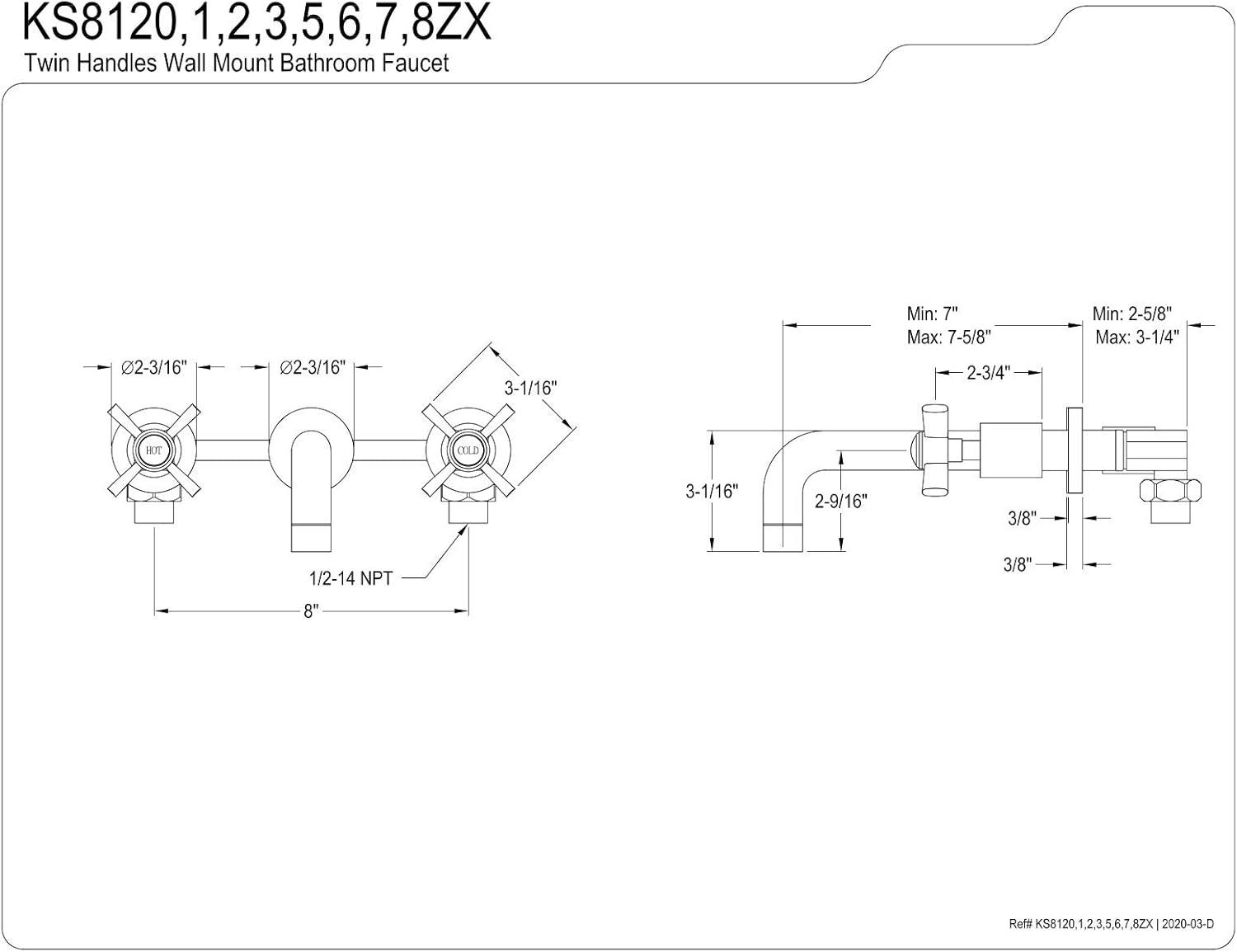 Millennium Vessel Wall Mounted Bathroom Faucet