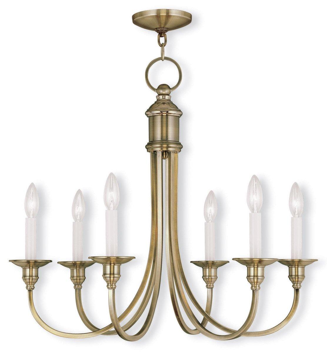 Livex Lighting Cranford 6 - Light Chandelier in  Antique Brass