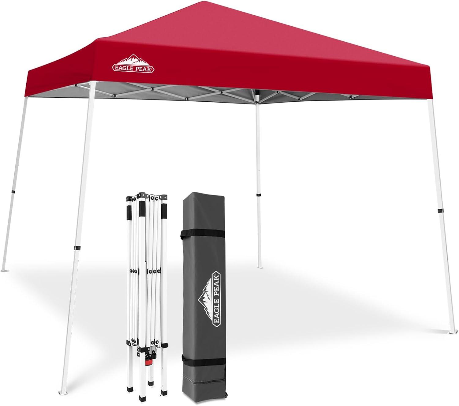 EAGLE PEAK Pop Up Canopies 10 Ft. W x 10 FT. D Metal Party Tent Canopy