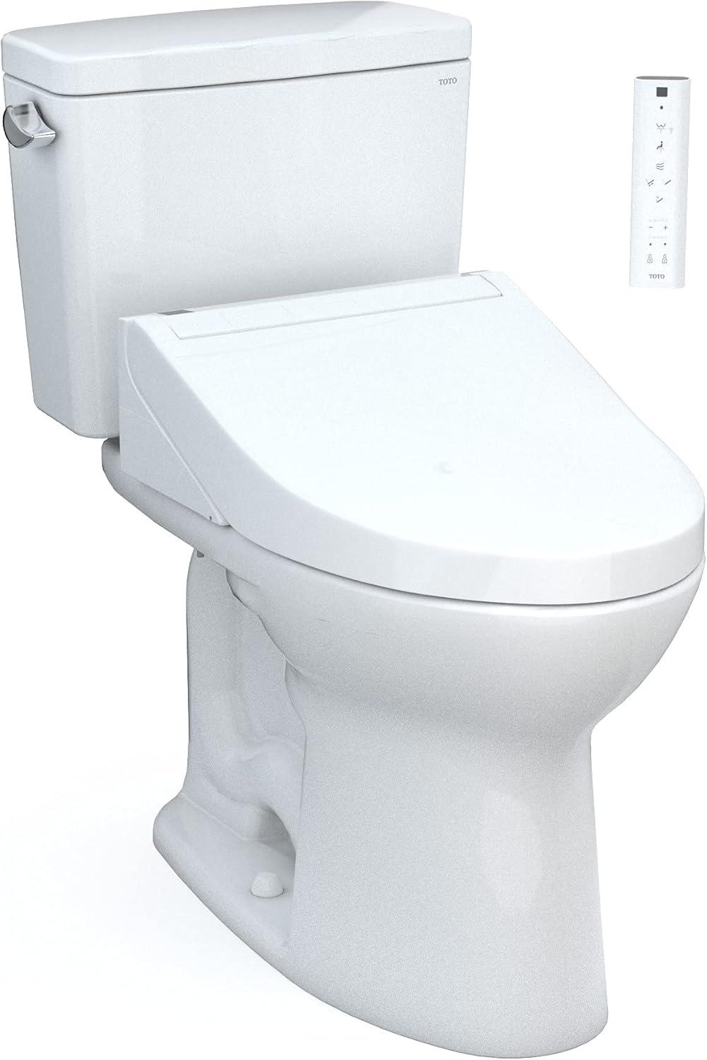 Drake® 1.28 GPF Water Efficient Elongated Two-Piece Toilet with Tornado Flush® (Seat included)