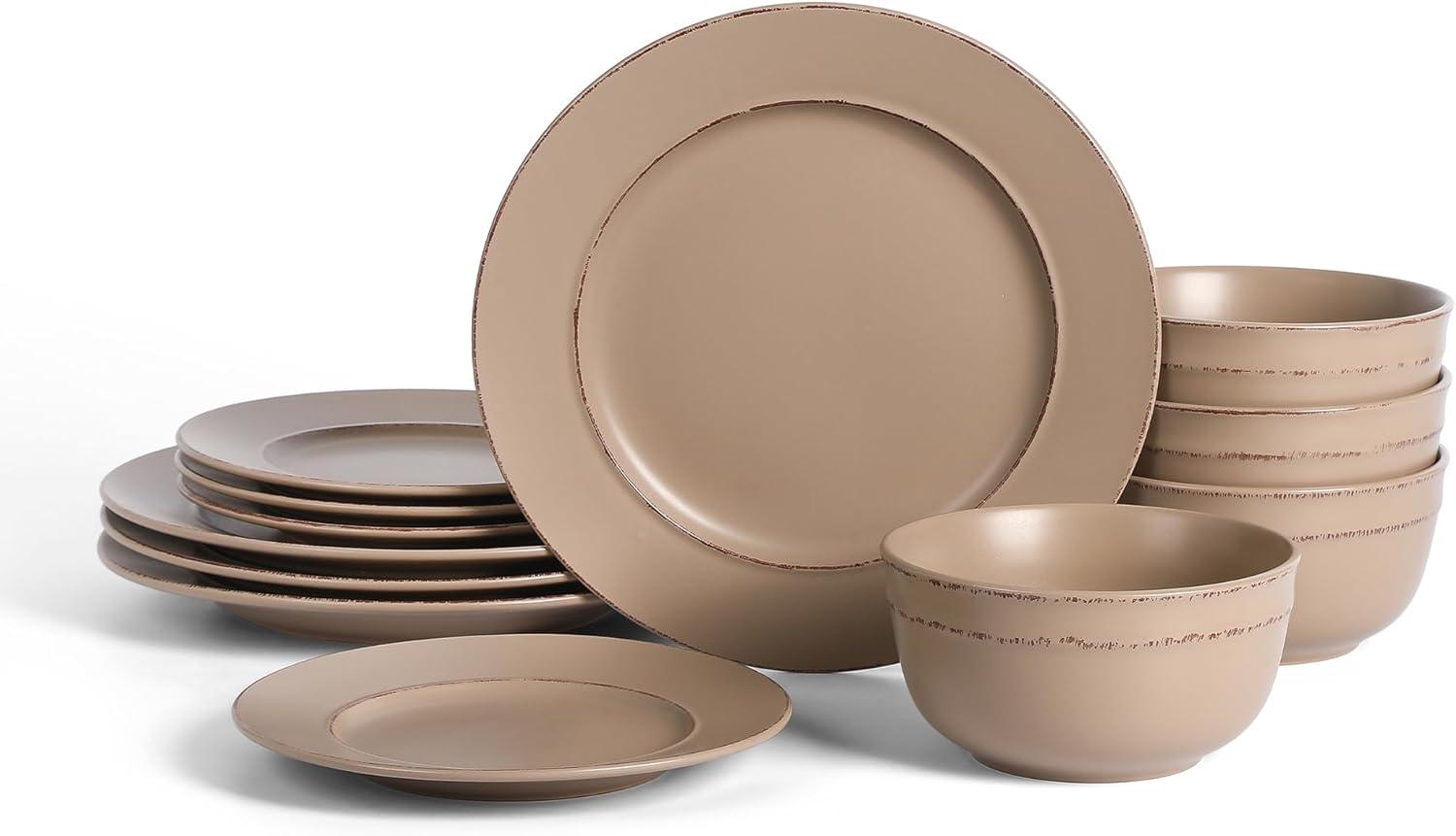 Earth & Clay Earth & Clay Hazel 12-Piece Dinnerware Set Stoneware (Set of 12)