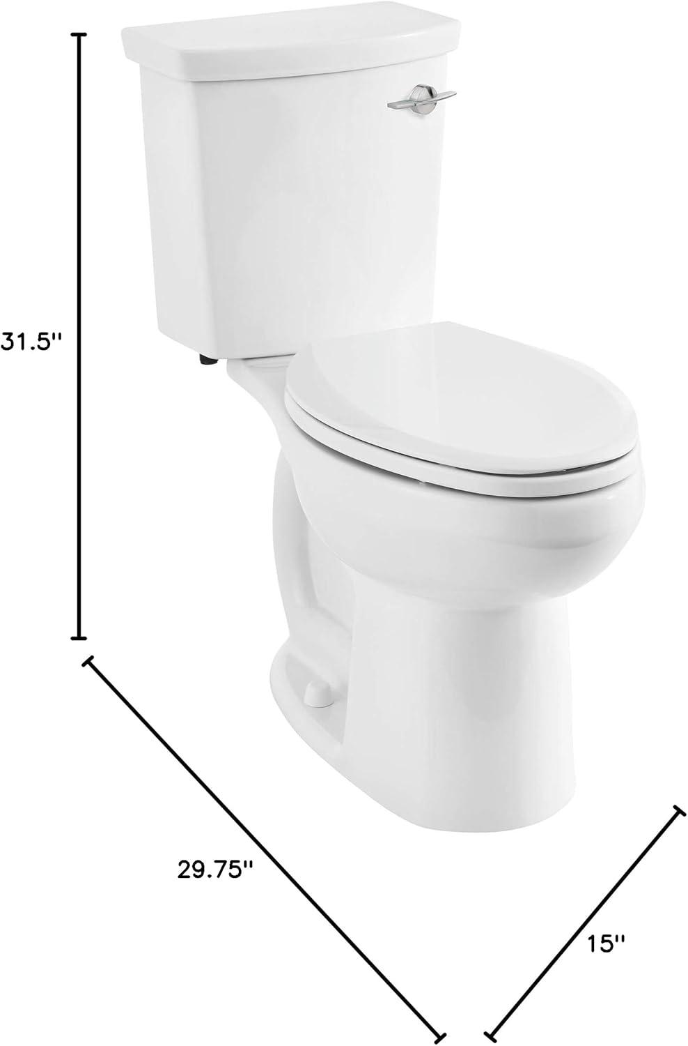 American Standard H2Option 1.28 Gallons GPF Elongated Comfort Height Floor Mounted Kit (Seat Not Included)