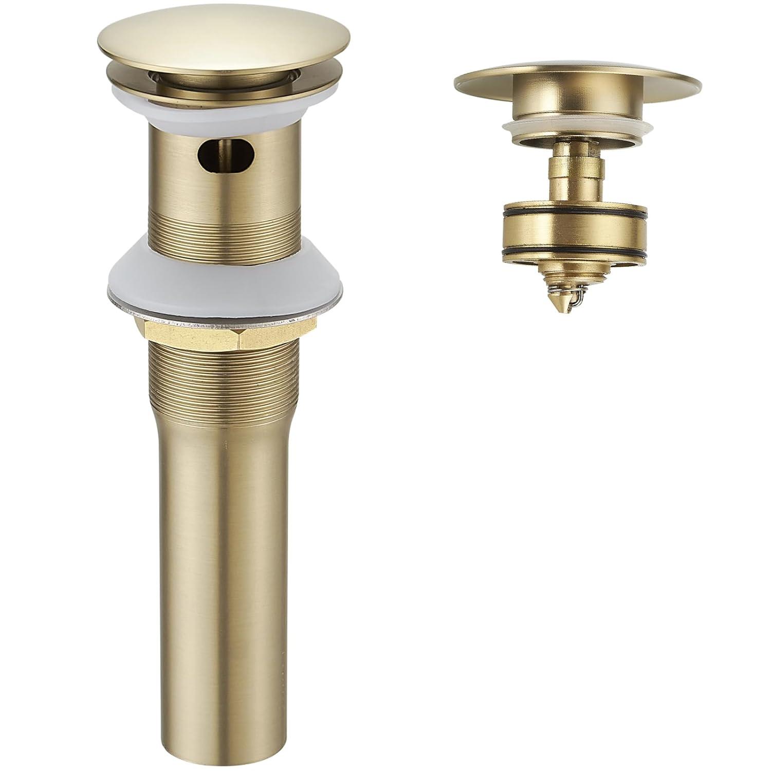 TAIFOND Pop-Up Bathroom Sink Drain with Overflow PD1P2441001BG